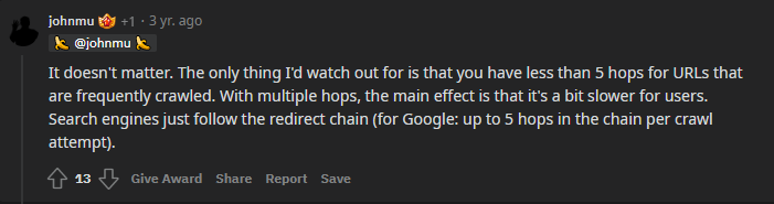 redirect chain seo