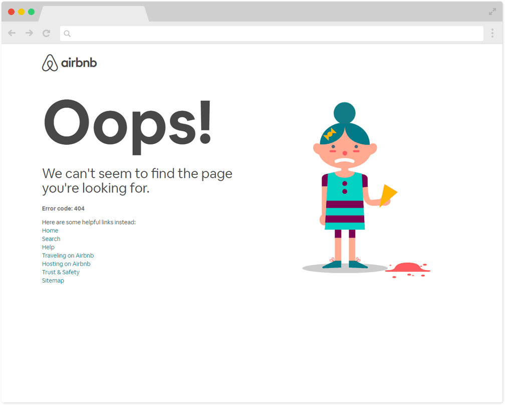 404 error airbnb