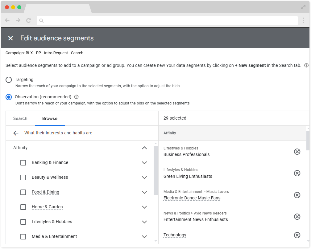 lead gen via google ads doelgroep bepalen